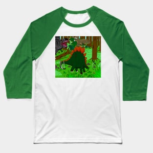 Jurassic Ruckus Baseball T-Shirt